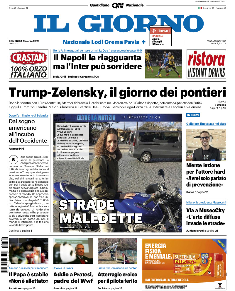 Prima-pagina-il giorno-edizione-di-oggi-20250302